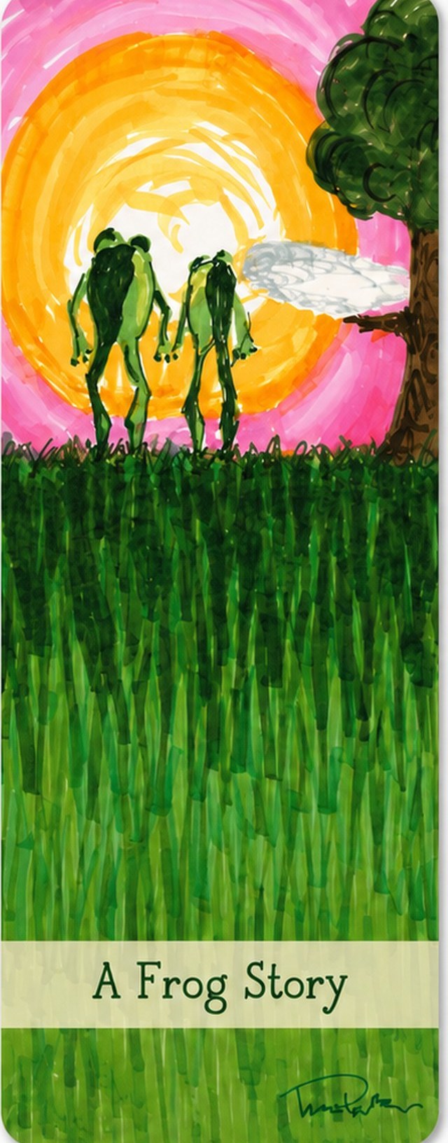 A Frog Story bookmark, front